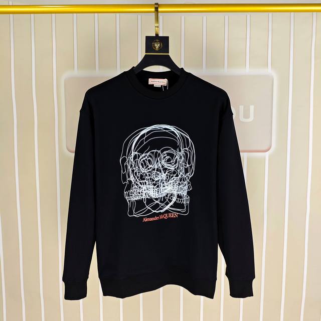 McQ*Een McQueen 2025 Autumn/Winter New Original Men's Casual Sweatshirt High-end