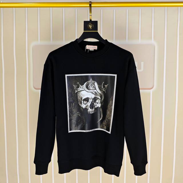 McQ*Een McQueen 2025 Autumn/Winter New Original Men's Casual Sweatshirt High-end
