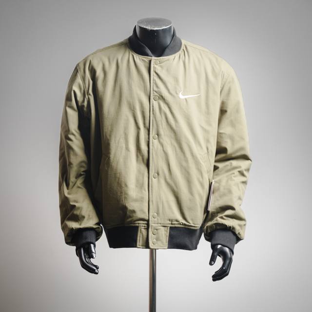 Nike X Stussy Collaboration Fw23 Logo Embroidered Reversible Jacket This is the