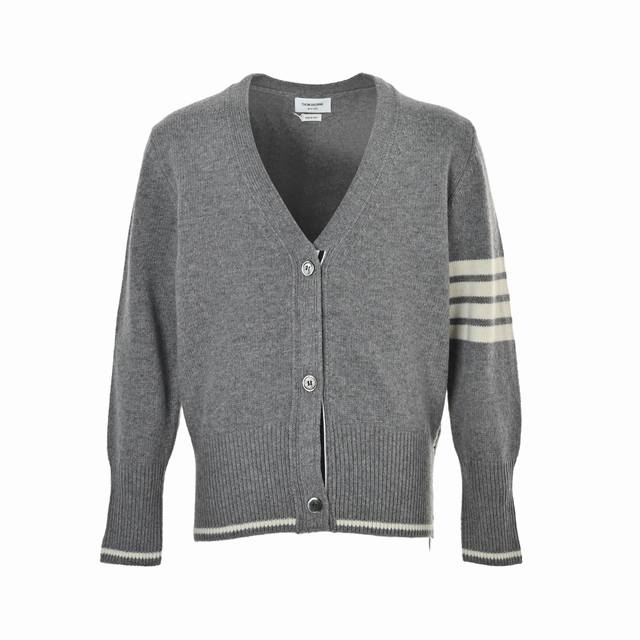 Thom Browne 25Fw Goose Wool Knit Cardigan (Ddd) This product is knitted using cu