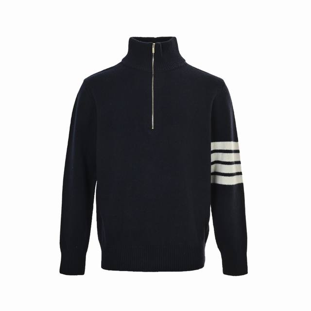 Thom Browne TB 25Fw Four-and-a-Half Zipper Sweater (Ddd) This product is knitted