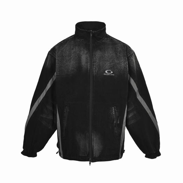 Balenciaga Reversible Denim Jacket (Ddd) Made with special custom-woven high-den