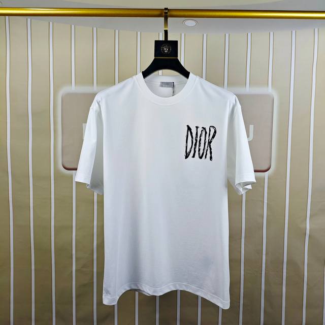 D*Or Dior 2025 Early Spring New Arrival Original Men's Crew Neck Short Sleeve T-