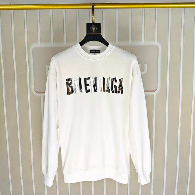 Balenciaga 2025 Autumn/Winter New Original Men's Casual Sweatshirt High-end Cust