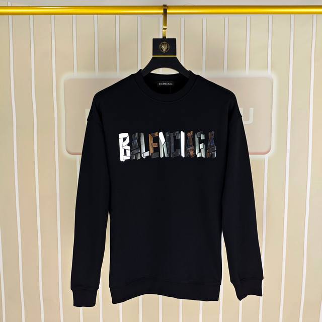 Balenciaga 2025 Autumn/Winter New Original Men's Casual Sweatshirt High-end Cust