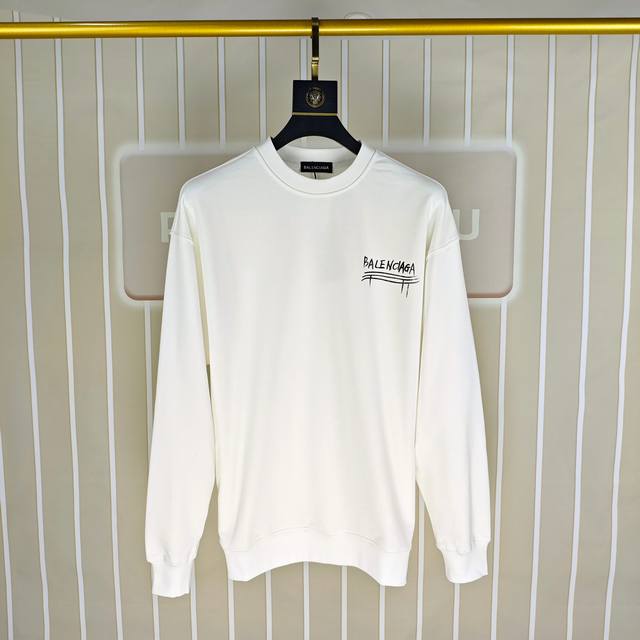 Balenciaga 2025 Autumn/Winter New Original Men's Casual Sweatshirt High-end Cust