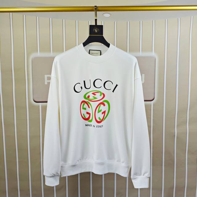 G*Cci Gucci 2025 Autumn/Winter New Original Men's Casual Sweatshirt High-end Cus