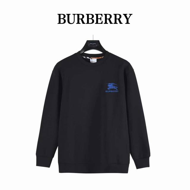 Burberry Horse Embroidery Crew Neck Sweatshirt Burberry Horse Embroidery Crew Ne