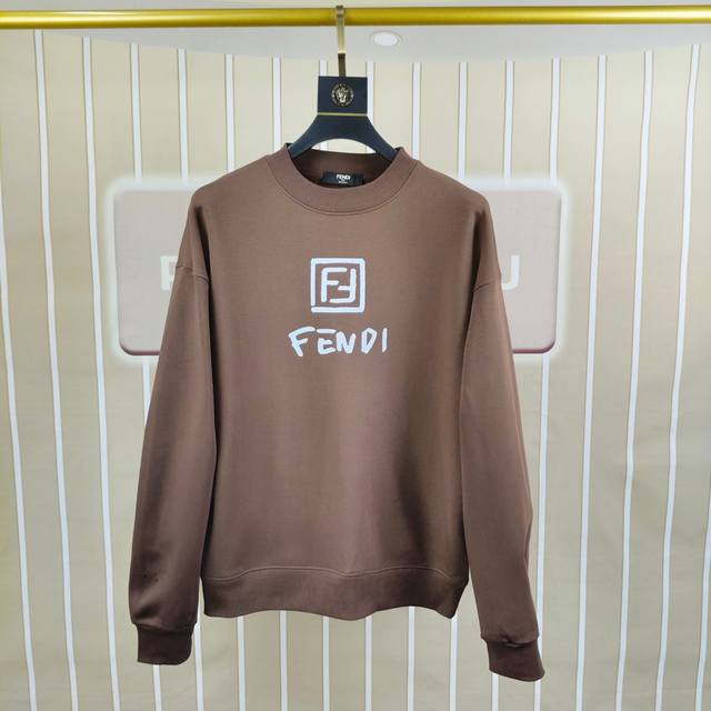 Fd Fendi 2025 Autumn/Winter New Original Men's Casual Sweatshirt High-end Custom