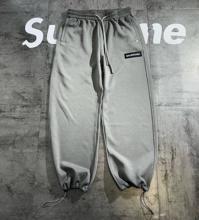 Balenciaga Embroidered Patchwork Autumn Two-Tone Couple Pants Simple Retro Trend