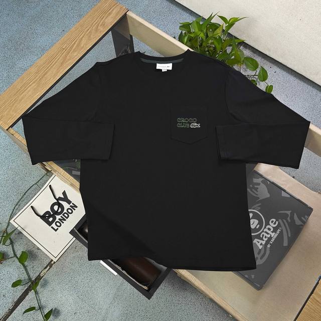 New Arrival ( Style Number: Sy25903) This 2025 new Lacoste French crocodile pock