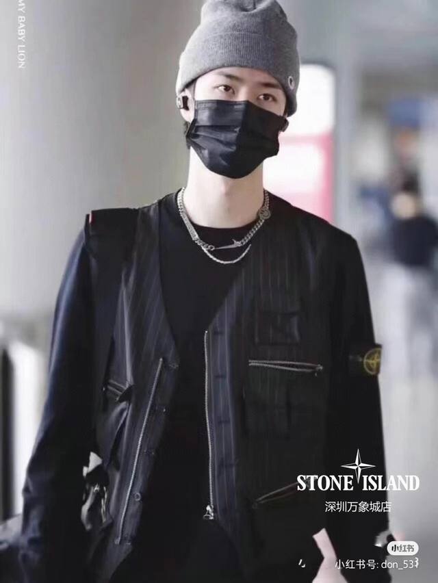 High-quality fleece-lined #Stone Island classic badge inner fleece-lined thicken