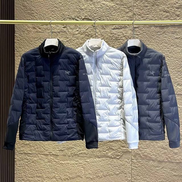 Arc'teryx Men's Lightweight Insulated Jacket, Winter Lightweight Stand Collar Wa