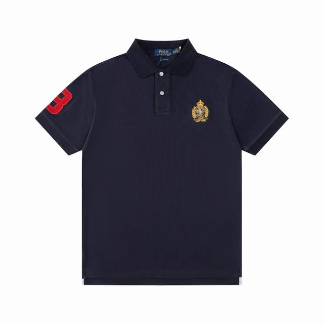 R71 Ralph Lauren Gold Horse Logo with Three Pony Embroidered Logo on the Back, C