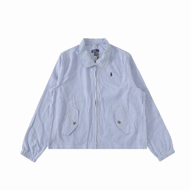 R14 Ralph Lauren Summer Thin Stand Collar Zipper Straight Long Sleeve Jacket, Yu