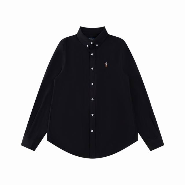 R61 Ralph Lauren Oxford Cloth Pony Logo Embroidered Button-Down Collar Classic L