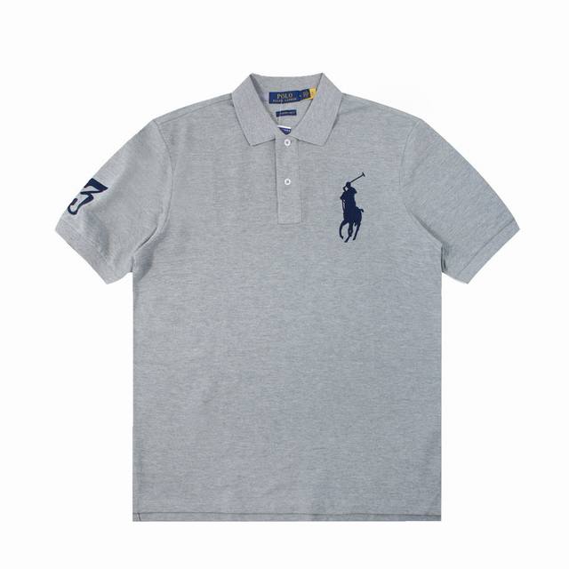 R32 Polo Ralph Lauren Big Pony Polo Shirt, Short Sleeve, S~XXL, Black, Navy, Gre