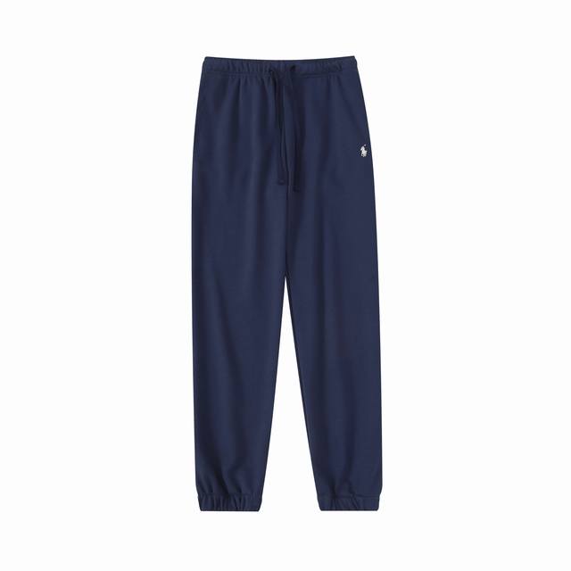 R60 Ralph Lauren Spring Classic Embroidered Terry Cloth Solid Color Sweatpants -