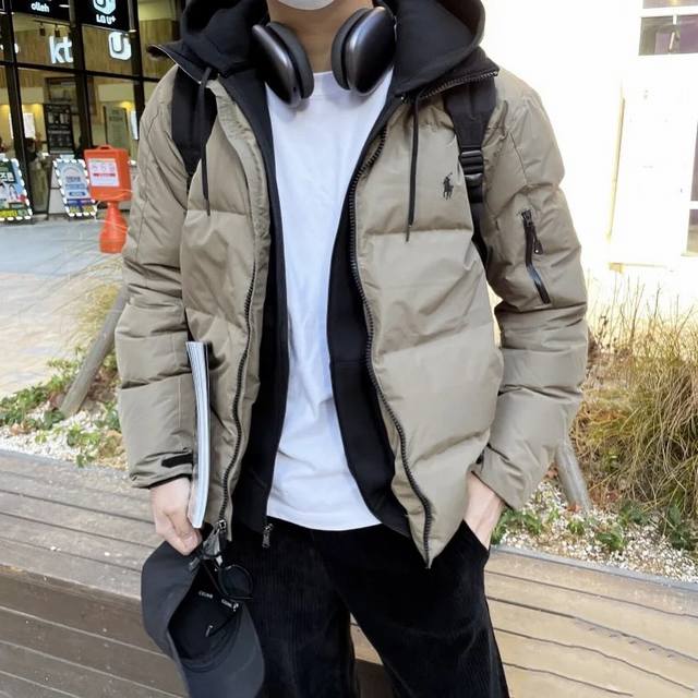 Ralph Lauren Classic 24Ss Winter New Down Jacket, Detachable Hood, Extra Thick F