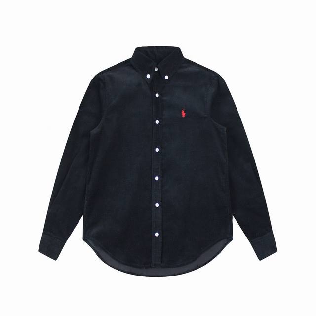 R21 Ralph Lauren Four-Color Corduroy Classic Horse Logo Embroidered Couple Long-