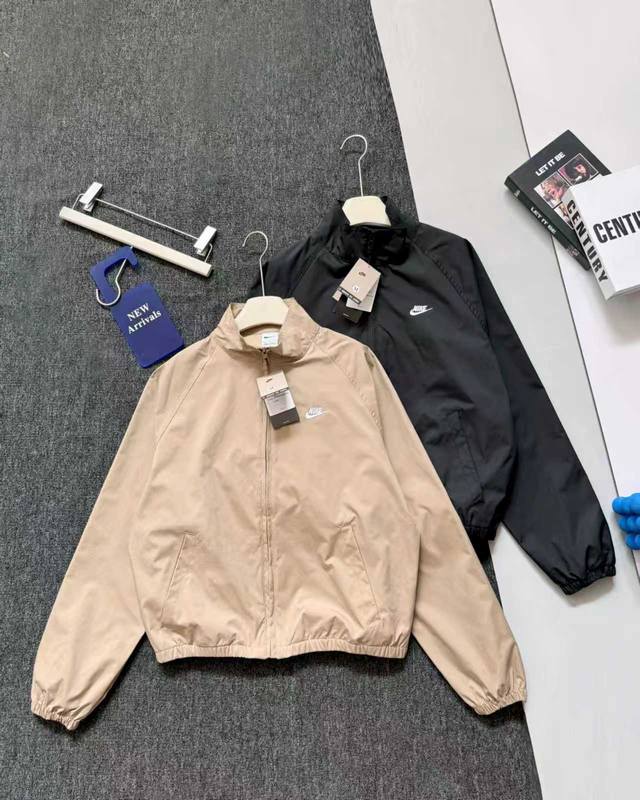 Real shot details Nike Men's Loose Raglan Waterproof Jacket 2025 Autumn New Laye