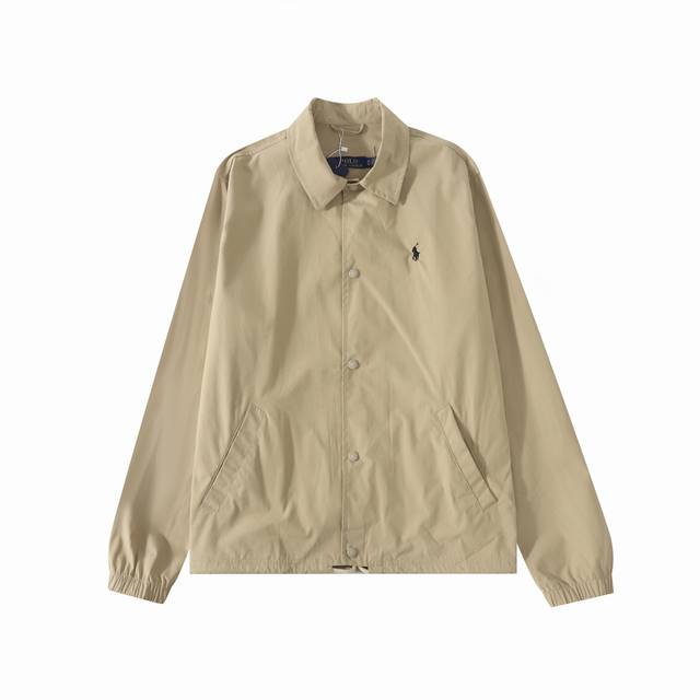 R02 Polo Ralph Lauren Men's Spring/Autumn Thin Embroidered Coach Jacket with Sma