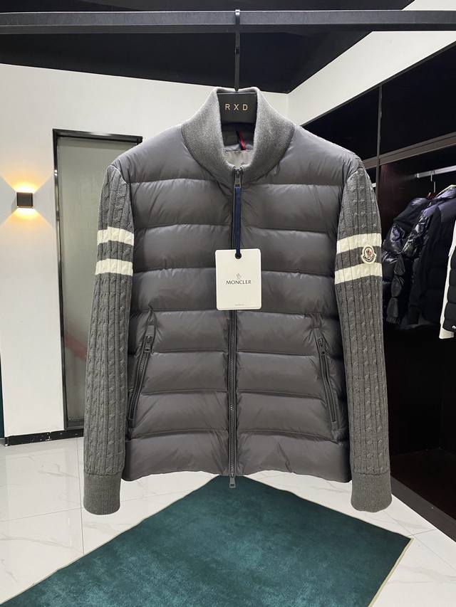 Style No.: Tt131 Moner 2025 Newest Fashion Designer Wool Knit Down Jacket. The d