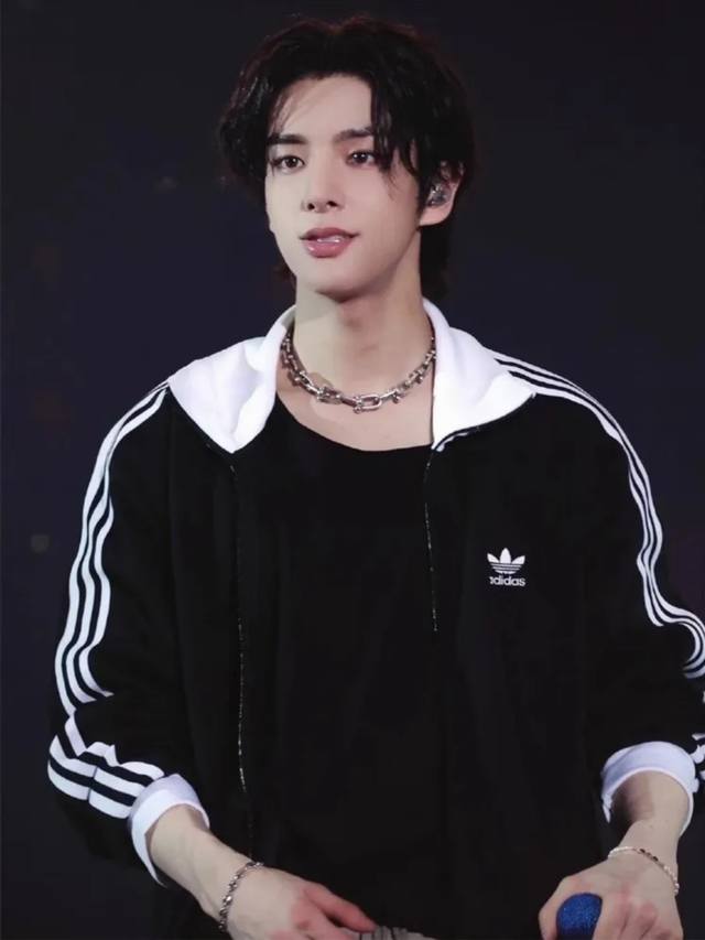 Adidas 25S New Korean Style Stand Collar Jacket Size: I Adidas Originals Jacket,