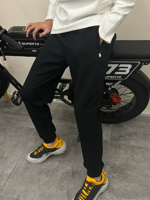 Ralph Lauren Polo 2025 Spring Classic Embroidered Terry Cloth Solid Color Sweat