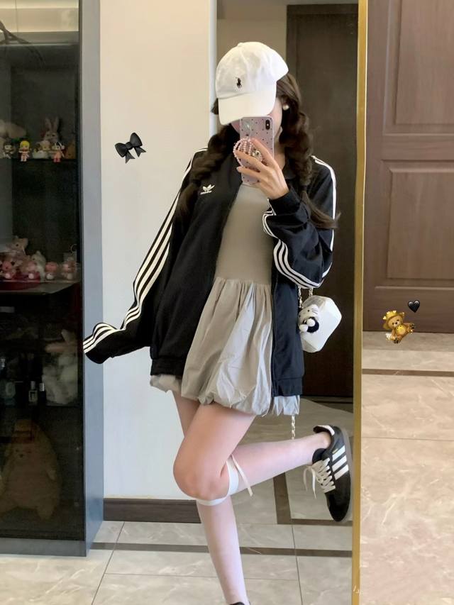 Adidas Originals 25S New Stand Collar Sporty Loose Jacket, Unisex, Size: J Adida