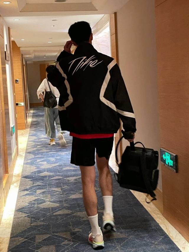 Nike Icon Retro Sporty Stand Collar Zipper Design Color Block Logo Print Long Sl