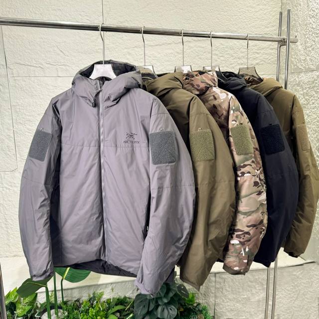 Top-tier Arcteryx Leaf Cold Gen 2 hooded down jacket for men and women, windproo