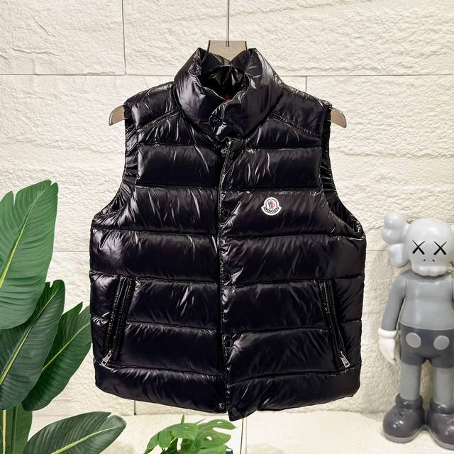 Top-tier version Moncler unisex down vest with stand-up collar, Tibb classic cou