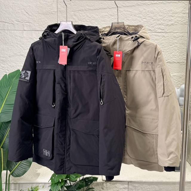 High-quality Helly Hansen (Hh) couple's workwear jacket, casual warm parka, mid-