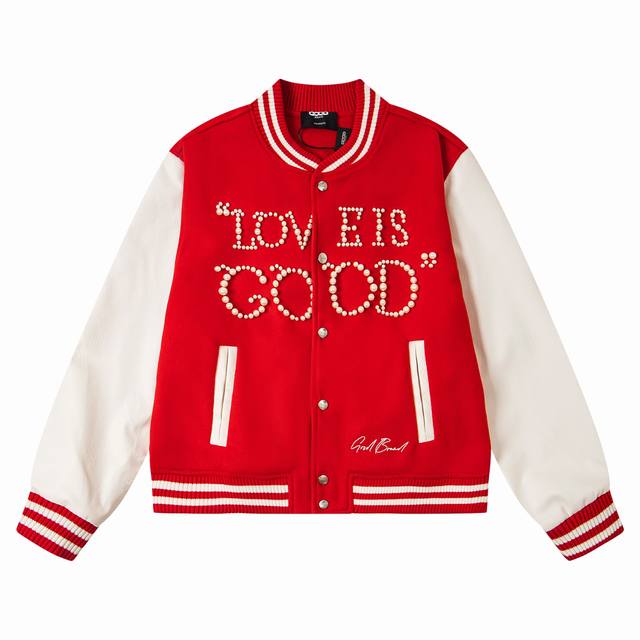 Style No.: Tt98 Goodbrand New Couple Casual Baseball Jacket with Beaded Letter E