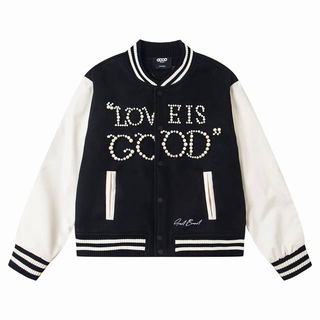 Style No.: Tt98 Goodbrand New Couple Casual Baseball Jacket with Beaded Letter E