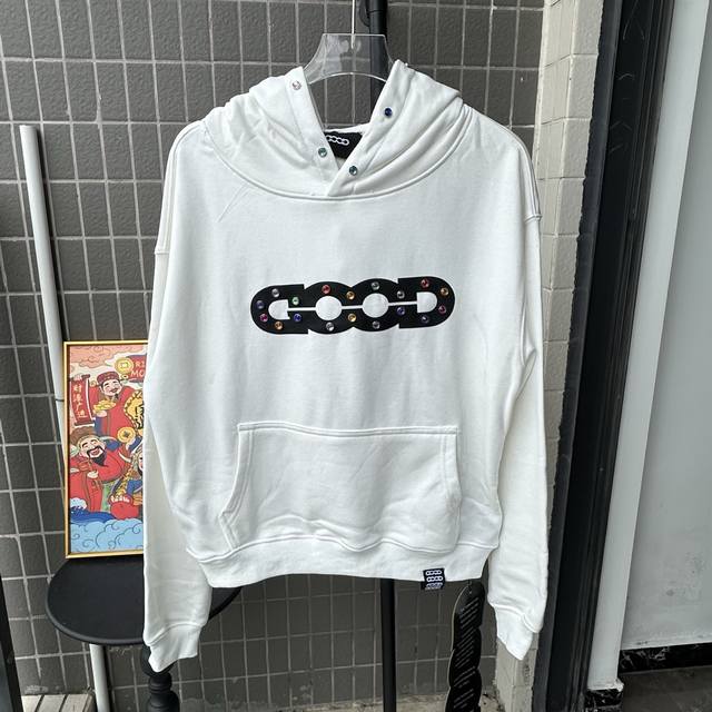 Style No.: Tt97 Good New Rainbow Gem Classic Logo Letter Hooded Sweatshirt Casua