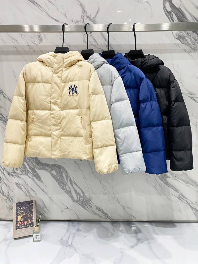 Style No. 814 Mlb New York Yankees Letter Print Stand Collar Warm Filled Windpro