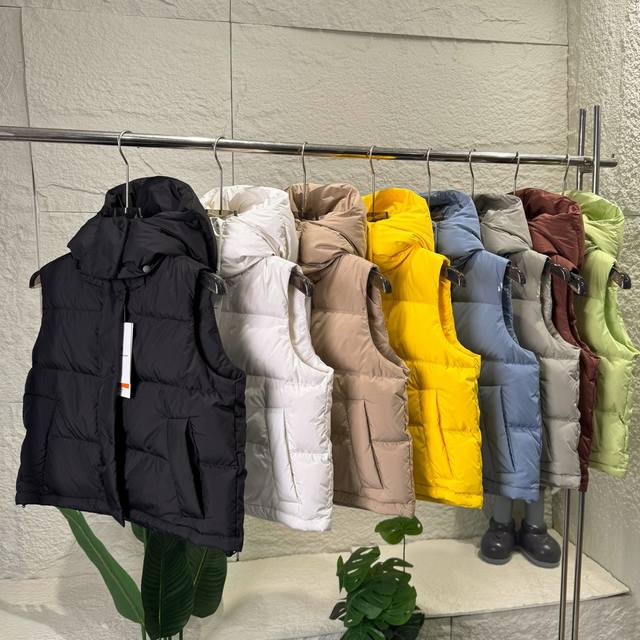 Top-grade 90% down vest | Lululemon series women's sports vest, four-panel fabri