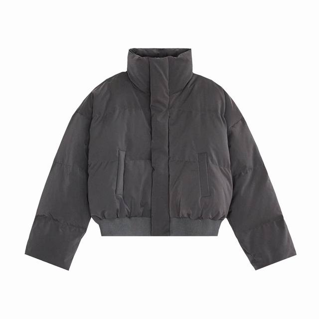 Style No.: 300 Autumn/Winter Clean Fit Thick Stand Collar Zipper Down Cotton Jac