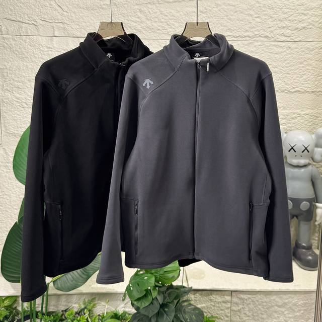 Wang Zha Descente Unisex Fleece Jacket, Couple Style, Bell-Leg Cardigan, Warm Ba