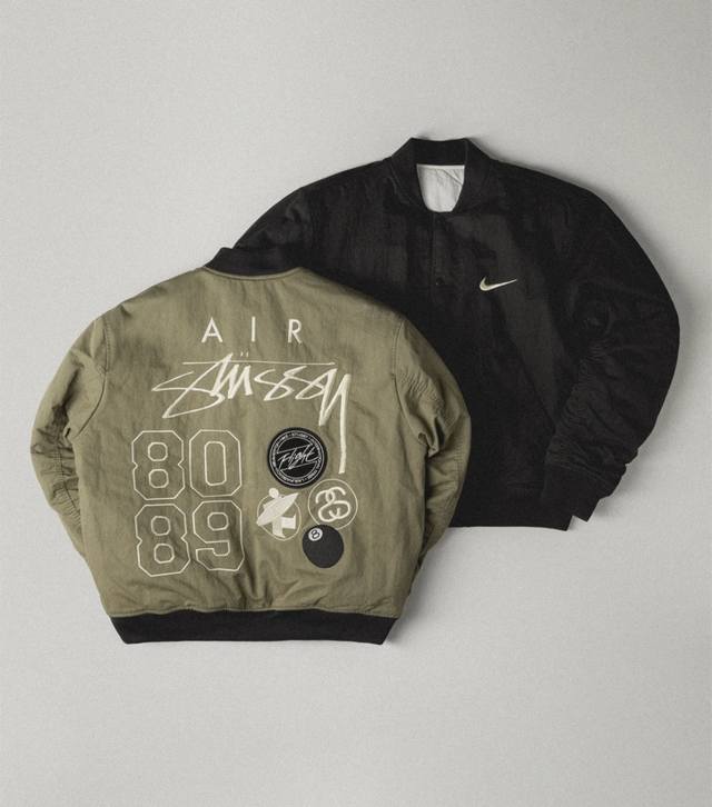 New Arrival: Nike X Stussy Collaboration Logo Embroidered Reversible Jacket, Uni