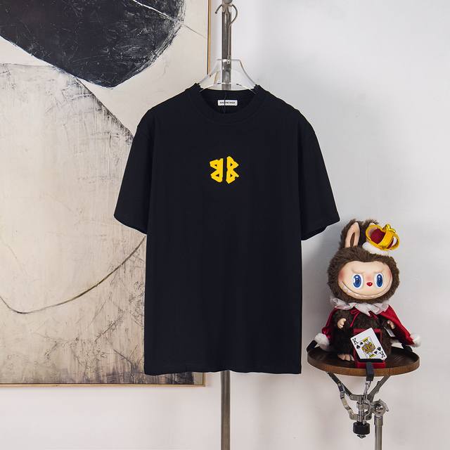 Zp Version [Exclusive Supply] Balenciaga 300g Crew Neck Short Sleeve T-Shirt Fea