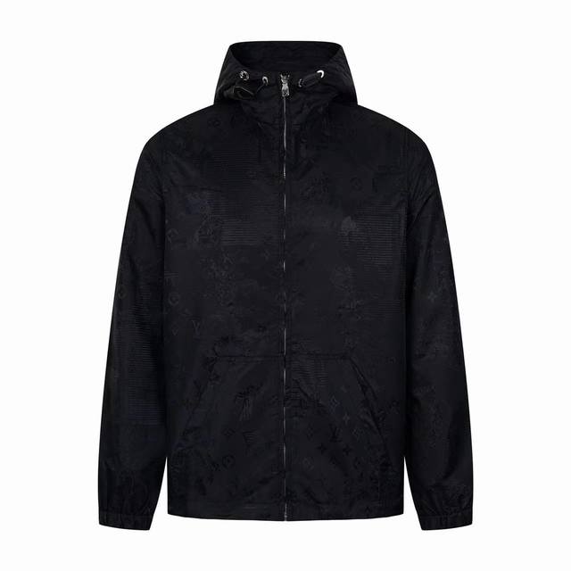 Louis Vuitton Dog-Walking Jacquard Jacket (Ddd) Made of 50D nylon Oxford jacquar