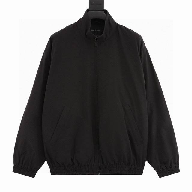 1:1 Original Quality Balenciaga 24Ss Poplin Tech Collar Jacket with Embroidered