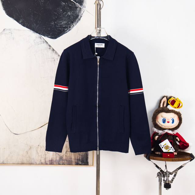 Zp Version [Exclusive Supply] Thom Browne Outerwear with Lapel, Exclusively Cust