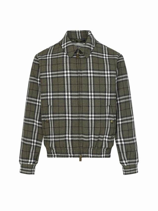 Burberry Fall/Winter 2025 Classic Check Harrington Jacket Two-way Zipper Lapel L