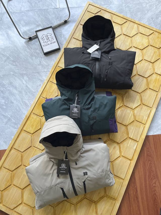 Kolonsport Groetex Autumn/Winter Outdoor Three-Proof Three-Color Cotton Jacket (