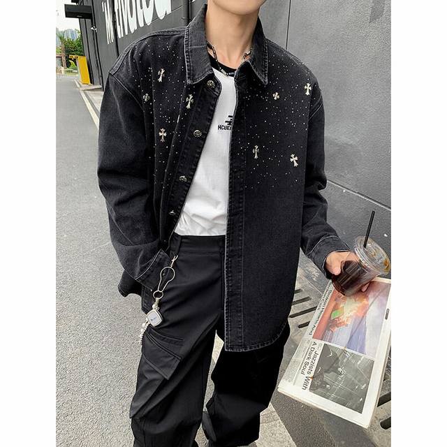 Chrome Hearts denim jacket (imported through a proxy buyer). Simple, stylish, an