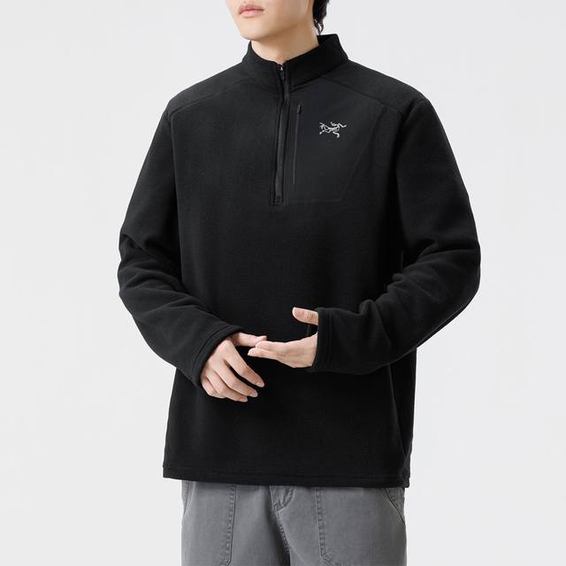 Arc'teryx Men's Long-Sleeve T-Shirt, Fleece-Lined and Thickened, Hiking Inner La